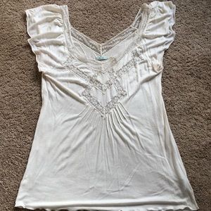 FINAL SALE White Lacey Top from Urban Otfitters